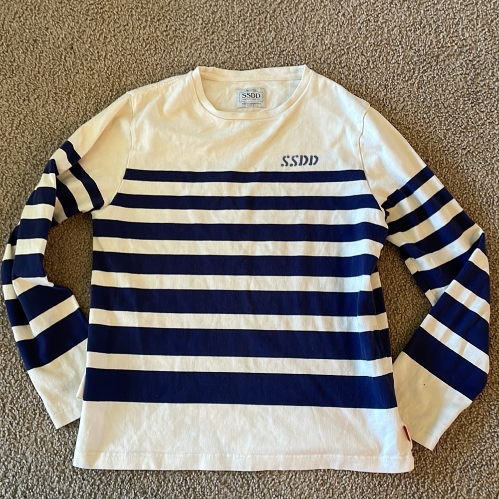 Fuct SSDD striped sweater boatneck size medium Japan - Picture 1 of 5